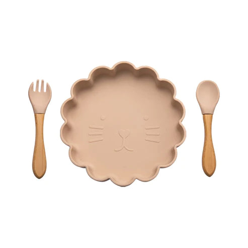 Hungry Little Cubs Plate & Utensil Set