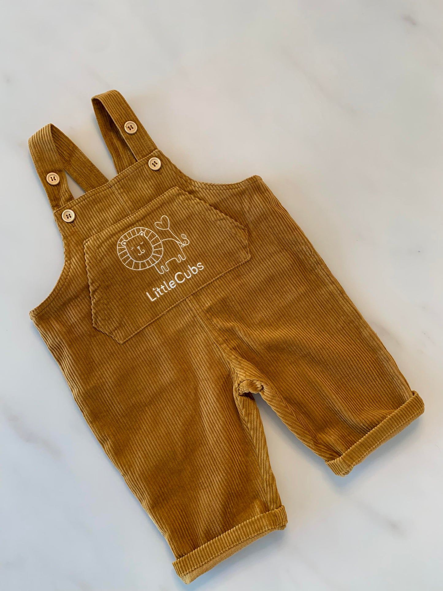 Oversized Corduroy Overalls