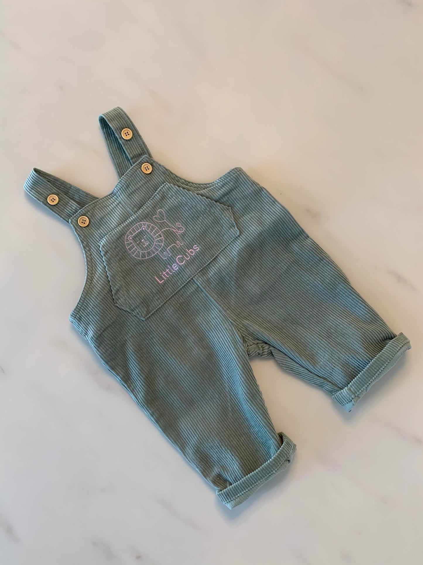 Oversized Corduroy Overalls