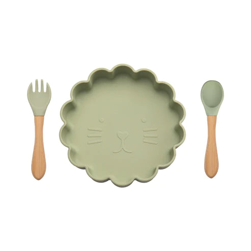Hungry Little Cubs Plate & Utensil Set