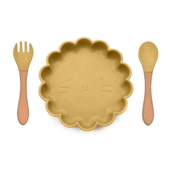 Hungry Little Cubs Plate & Utensil Set