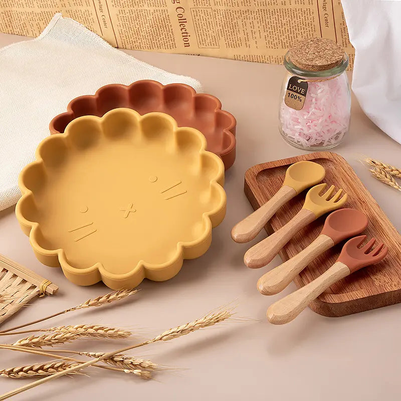 Hungry Little Cubs Plate & Utensil Set