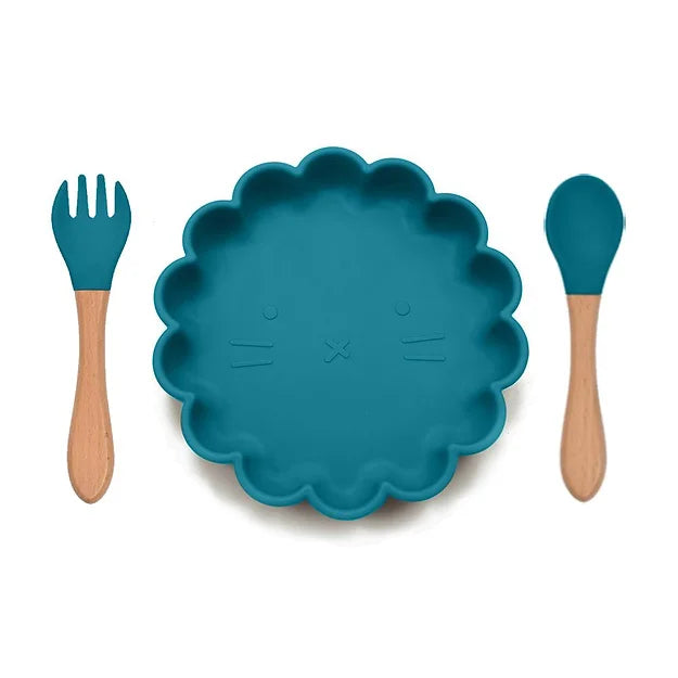Hungry Little Cubs Plate & Utensil Set