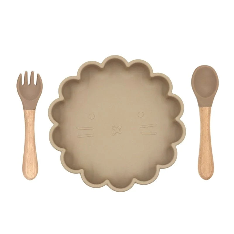 Hungry Little Cubs Plate & Utensil Set