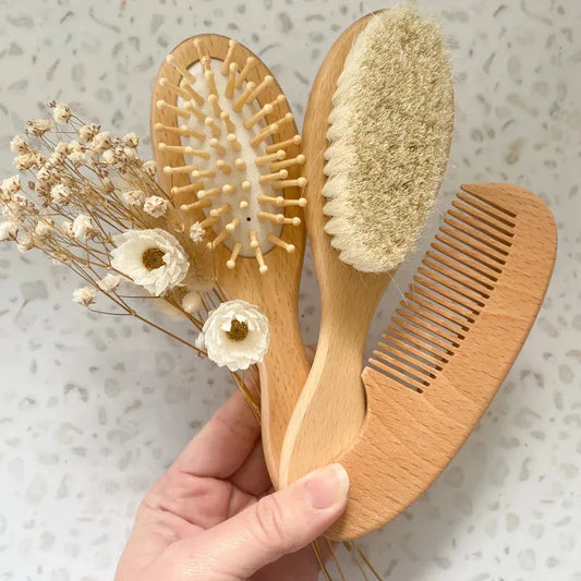 Wooden Baby Brush & Comb Set