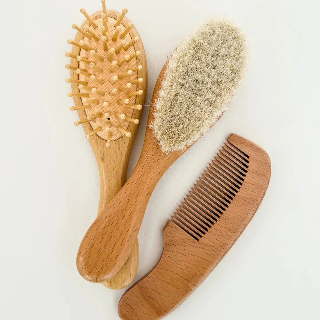 Wooden Baby Brush & Comb Set
