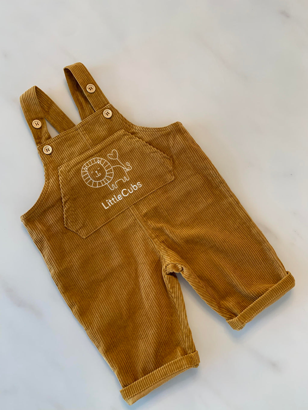 Oversized Corduroy Overalls