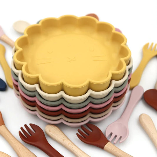 Hungry Little Cubs Plate & Utensil Set